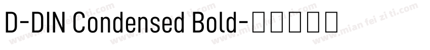 D-DIN Condensed Bold字体转换